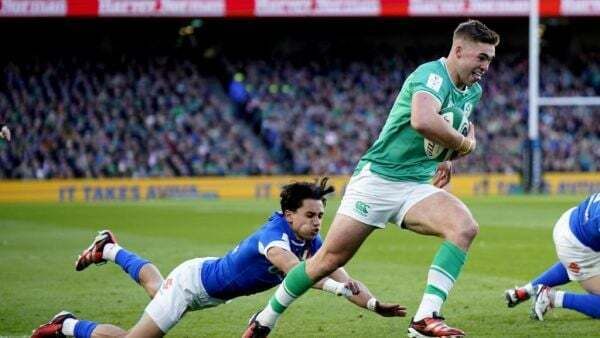 James Lowe believes Jack Crowley is taking fly-half chance in his stride