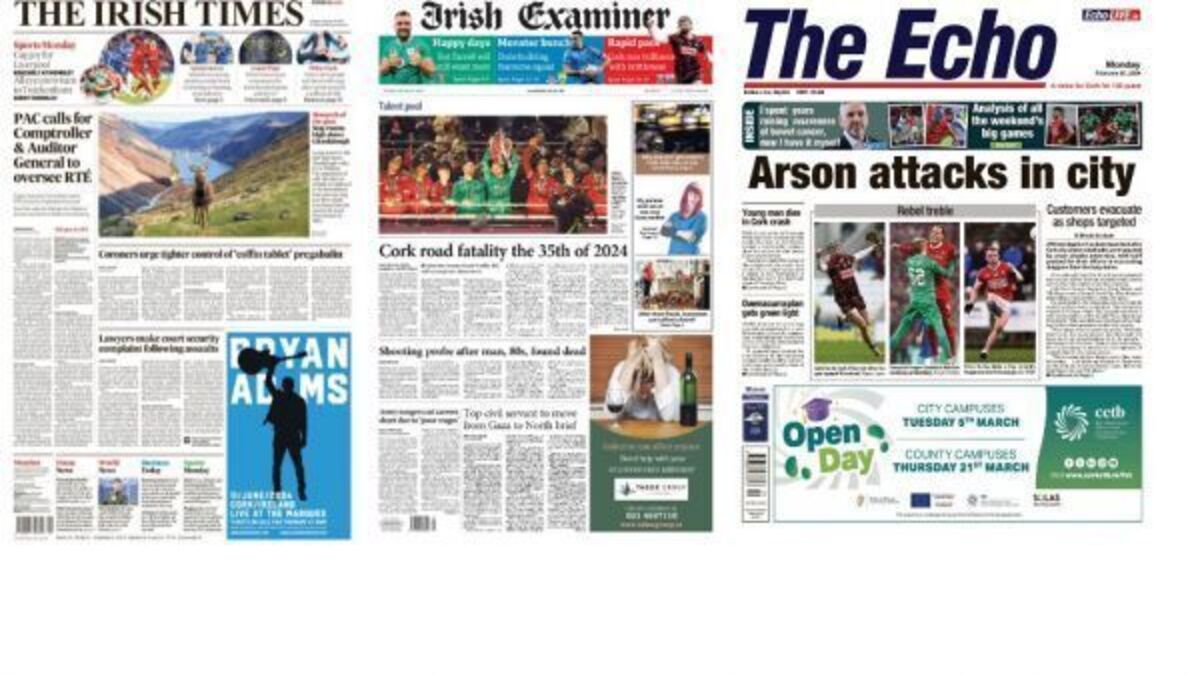 What the papers say: Monday's front pages