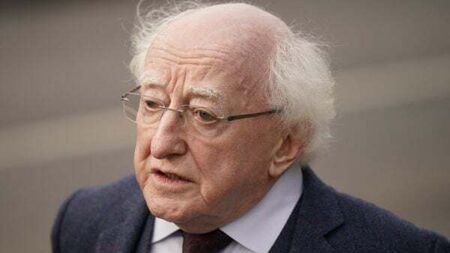 President Michael D Higgins to remain in hospital over weekend ‘as a precaution’
