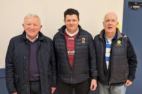 John Corcoran, Anthony Fleming and Padraig Conama at the concluding night of the recent Kilmurry Fit Farmers programme. Pic. Liam Reynolds 