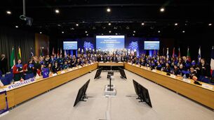 <p>Participants from secondary schools across Ireland braved the snow to come to Dublin Castle to take part in the Model Council of the EU Debate on Friday, March 1st.</p>