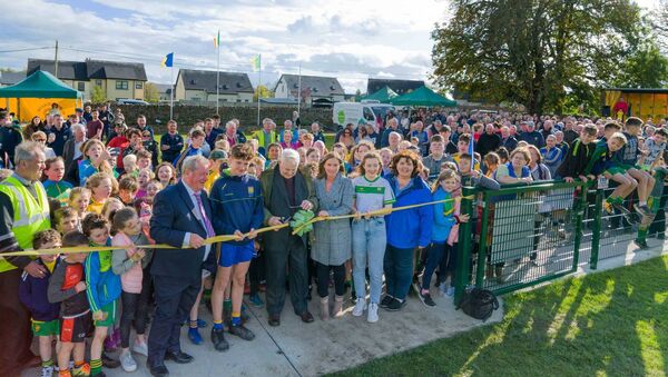 The late Aidan Kelleher, who officially carried out the grand opening of Shannon Gaels renovated pitch in Croghan in September 2019. Picture: Gerry Faughnan