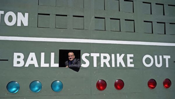 Varadkar sees landmark Green Monster wall during trip to baseball ground
