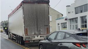 Roscommon Gardai issue slow down appeal after truck driver is stopped