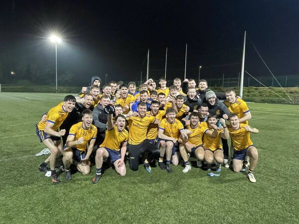 Cathal Guckian (centre, number 21) was part of the All-Ireland winning junior football team from DCU. Cathal Guckian (centre, number 21) was part of the All-Ireland winning junior football team from DCU.