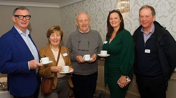 Aidan Brady, Ann McConn, John F Hanley, Selina Galvin and John Doorly pictured at the inaugural Roscommon Business Networking breakfast meeting which took place at the Abbey Hotel, Roscommon last week. Pic. Gerard O’Loughlin Aidan Brady, Ann McConn, John F Hanley, Selina Galvin and John Doorly pictured at the inaugural Roscommon Business Networking breakfast meeting which took place at the Abbey Hotel, Roscommon last week. Pic. Gerard O’Loughlin