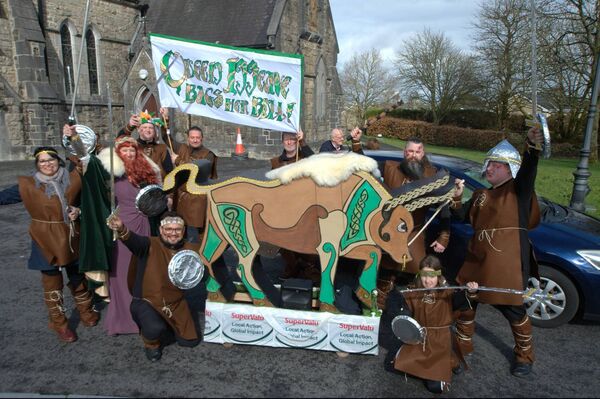The SuperValu float in the Ballaghaderreen St. Patrick's Day Parade. Pic. Liam Reynolds