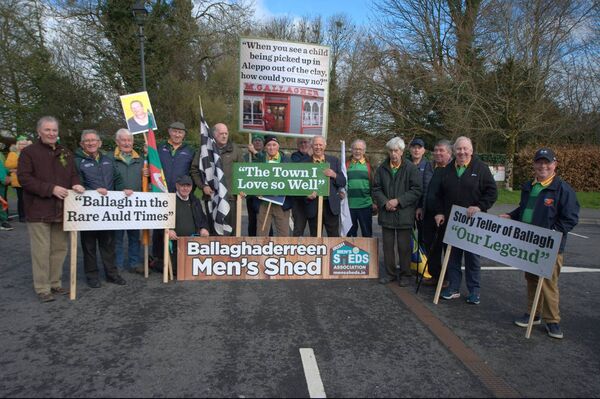 Ballaghaderreen Men's She members pictured at the Ballaghaderreen St. Patrick's Day Parade. Pic. Liam Reynolds