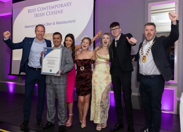 Keenans of Tarmonbarry picked up an award at the Irish Restaurant Awards Connaught Regional Finals 2024. Keenans of Tarmonbarry picked up an award at the Irish Restaurant Awards Connaught Regional Finals 2024.