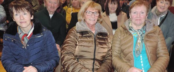 At the John B Keane play 'The Year of the Hiker' in Kilmovee Community Centre were from left, Margaret Flanagan Marian Buck, and Rita Cullen, all Loughglynn. Pic. James Hunt Photography At the John B Keane play 'The Year of the Hiker' in Kilmovee Community Centre were from left, Margaret Flanagan Marian Buck, and Rita Cullen, all Loughglynn. Pic. James Hunt Photography