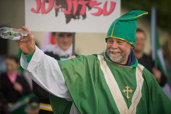 Charlie Beirne was St. Patrick at the St. Patrick’s Day Parade in Elphin. Pic. Gerard O’Loughlin Charlie Beirne was St. Patrick at the St. Patrick’s Day Parade in Elphin. Pic. Gerard O’Loughlin