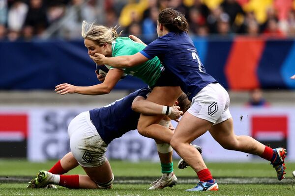 Aoibheann Reilly in action for Ireland during the Six Nations game against France on Saturday last. Picture: INPHO/Ben Brady Aoibheann Reilly in action for Ireland during the Six Nations game against France on Saturday last. Picture: INPHO/Ben Brady