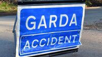  Gardai and emergency services at scene of road traffic collision in County Roscommon