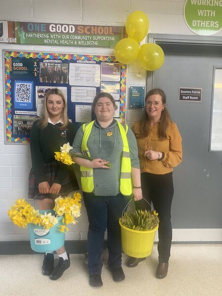 Proud to support the Irish Cancer Society and Mayo Roscommon Hospice Foundation on Daffodil Day at Elphin Community College. Proud to support the Irish Cancer Society and Mayo Roscommon Hospice Foundation on Daffodil Day at Elphin Community College.