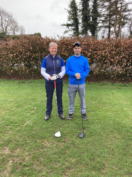 Lady Captain Sarah McDonagh and Men’s Captain Danny Browne a drive-in and social scramble getting the golfing year off to a great start at Ballaghaderreen Golf Club. Lady Captain Sarah McDonagh and Men’s Captain Danny Browne a drive-in and social scramble getting the golfing year off to a great start at Ballaghaderreen Golf Club.