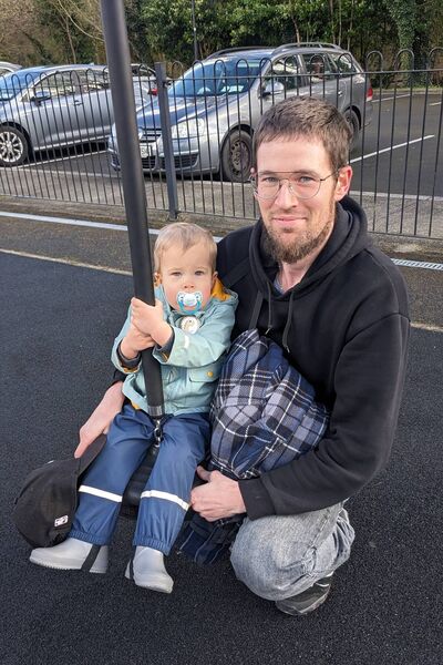 Michael Snr and Jnr Mazur enjoying the playground in Castlerea over the Easter weekend. Pic. Liam Reynolds Michael Snr and Jnr Mazur enjoying the playground in Castlerea over the Easter weekend. Pic. Liam Reynolds