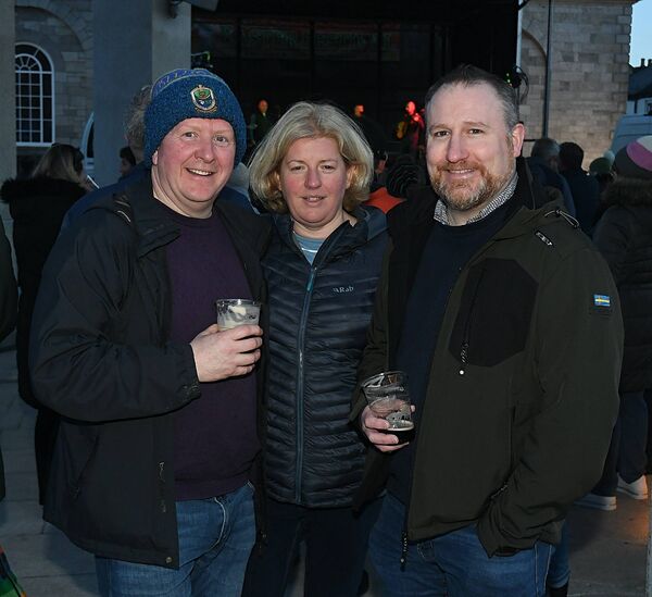 Patrick and Caroline Carrig with Barry Clogher, Roscommon Town, pictured at the Roscommon Easter Festival. Pic. Gerard O’Loughlin Patrick and Caroline Carrig with Barry Clogher, Roscommon Town, pictured at the Roscommon Easter Festival. Pic. Gerard O’Loughlin