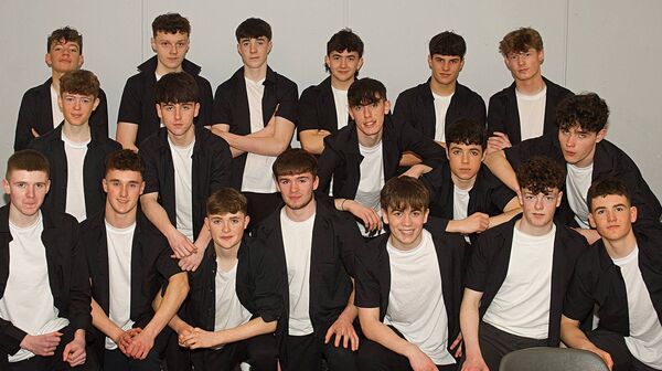 CBS Roscommon Transition Year students who performed at a Variety Show in the school. Pic. Gerard O'Loughlin