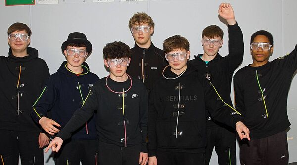Kuba Metuszewski, Matthew Finneran, Leo Anic, Eoin Kelleher, Ronan Hoey, Ivan Biky and Mikolay Moszczynski  pictured at a Variety Show by Transition Year students at the CBS Roscommon. Pic. Gerard O’Loughlin