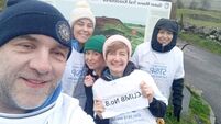 Frenchpark man climbing mountain 28 days in a row for Northwest STOP