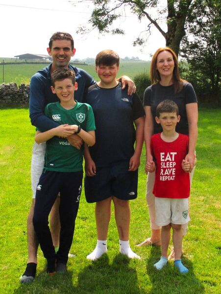 Cian from Dublin city centre with the Payne family farm in Tulsk. Cian from Dublin city centre with the Payne family farm in Tulsk.