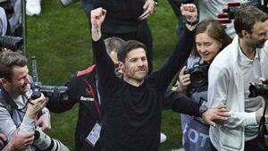 Xabi Alonso’s Bayer Leverkusen secure first Bundesliga title with five games to spare Xabi Alonso’s Bayer Leverkusen secure first Bundesliga title with five games to spare