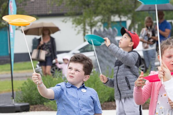 Learning new skills at Somers' Park in Castlerea last June. Pic. Brian Farrell