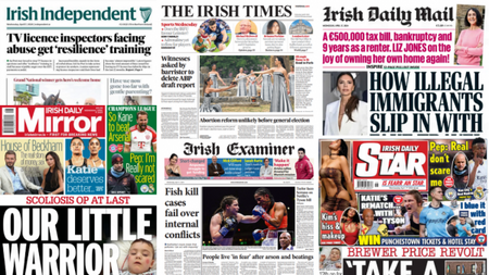 What the papers say: Wednesday's front pages