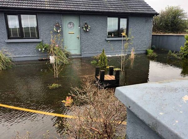 Ellie McLaughlin's flooded home.