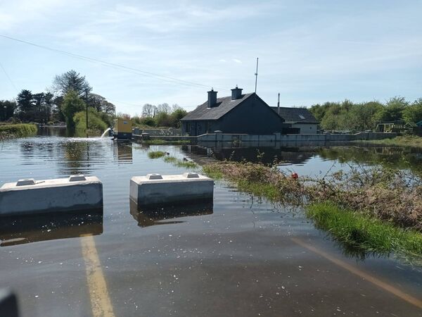 Surrounded by water: Ellie Mc'Laughlin' home at Carrick, Curraghboy surrounded by water on all sides. Surrounded by water: Ellie Mc'Laughlin' home at Carrick, Curraghboy surrounded by water on all sides.