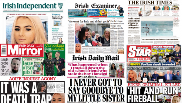 What the papers say: Friday's front pages - Homepage - Vimarsana News