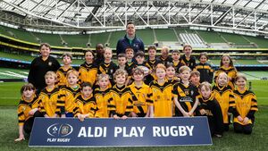 Delight for County Roscommon children as they take to the field at the Aviva Stadium Delight for County Roscommon children as they take to the field at the Aviva Stadium