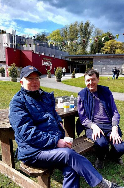 Volunteers from Carrick-on-Shannon Tidy Towns enjoying a picnic at Lough Key Forest Park in Boyle. Pic. Noreen Gaffney