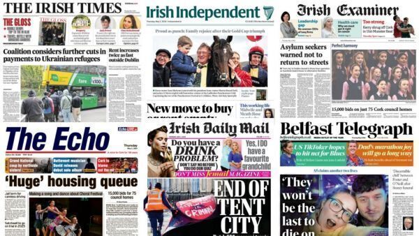 What the papers say: Thursday's front pages