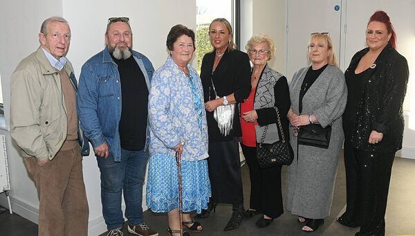 Jimmy Devaney, Joe Farrell, Samantha Farrell, Peggy Devaney, Bridie Farrell, Linda Farrell and Sinéad Farrell, pictured at a recent Evolution Stage School performance at Roscommon Arts Centre. Pic. Gerard O’Loughlin 