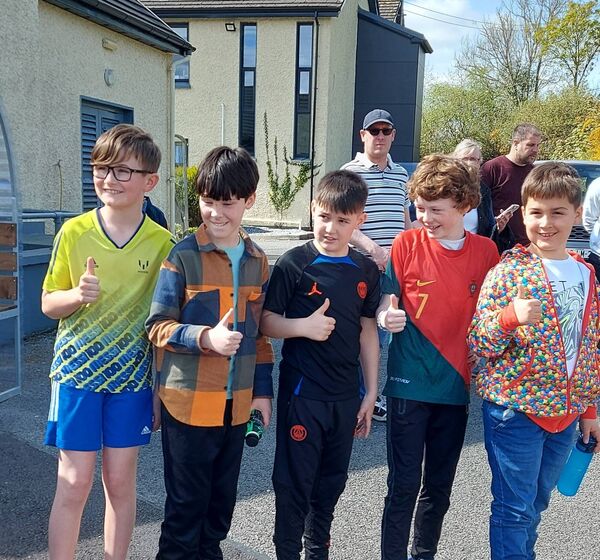 The U-11 Kiltoom/Cam chess team - Liam O'Sullivan, Zack McHugh, Cillian Grehan, Edward McGuirk and Oisin Kaan. Absent from photo Rian Murphy. 