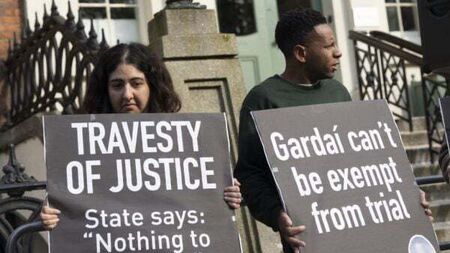 Nkencho family protest against decision not to prosecute gardaí over his death