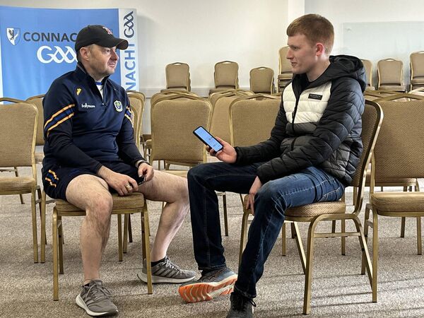 Roscommon U-20 football manager, Noel Dunning, in conversation with Ivan Smyth ahead of Saturday evening's Connacht U-20 football final against Galway. 