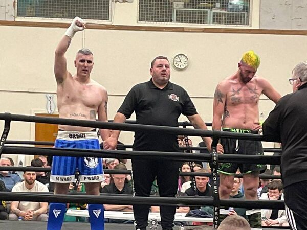 Martin Ward after his WKO (World Kickboxing Organisation) heavyweight victory over David Hayes. Martin Ward after his WKO (World Kickboxing Organisation) heavyweight victory over David Hayes.
