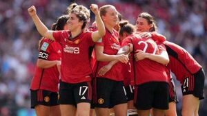 Manchester United thrash Tottenham to win Women’s FA Cup for first time