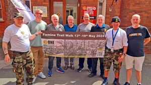 Irish Defence Forces Veterans march 170km famine trail for charity 