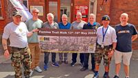 Irish Defence Forces Veterans march 170km famine trail for charity 