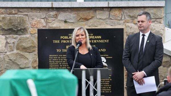 Minutes show Foster saying she ‘can’t stand’ with O’Neill after Storey funeral
