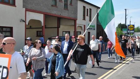 Castlerea protestors urge the community to stand together