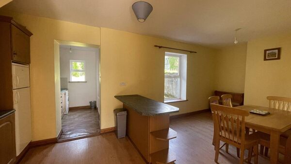 The kitchen/dining room area.