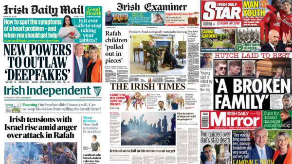 What the papers say: Tuesday's front pages