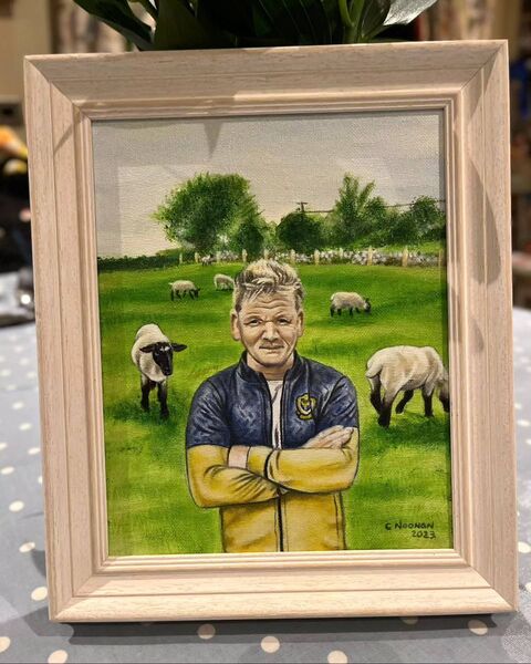 The painting of Gordon Ramsay by Colm Noonan.
