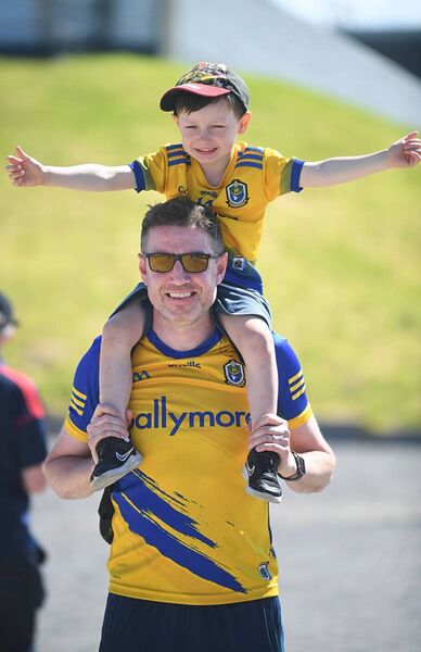 Padraig and Daniel Finan, Roscommon Town, at Roscommon's game against Mayo in Dr. Hyde Park. Picture: Gerard O'Loughlin Padraig and Daniel Finan, Roscommon Town, at Roscommon's game against Mayo in Dr. Hyde Park. Picture: Gerard O'Loughlin