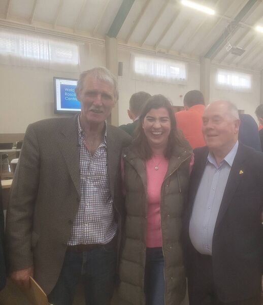 Former councillors Michael Creaton, Maura Higgins, and Paddy Kilduff.