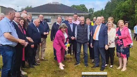 Watch: Minister Mary Butler marks beginning of work at Roscommon hospital